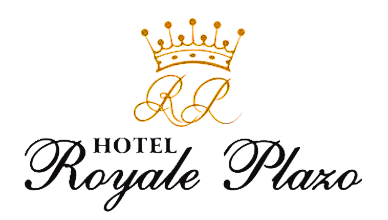 Hotel Royale Plazo logo with crown design